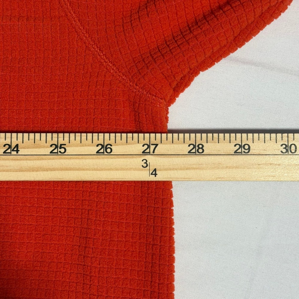 Orvis Trout Bum Fleece Pullover Red Quarter Zip Men's XXL Textured - Picture 5 of 7